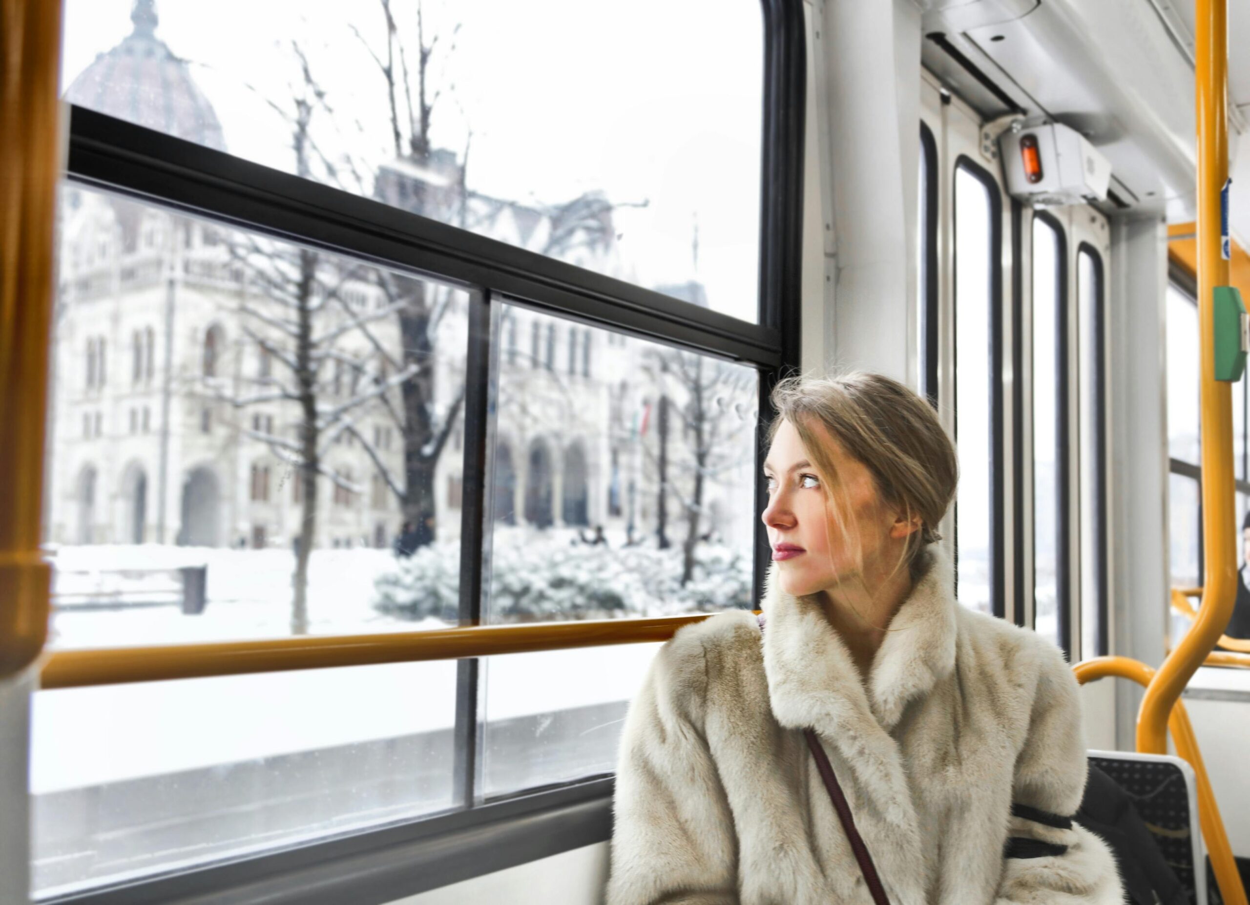 elegant bus interior