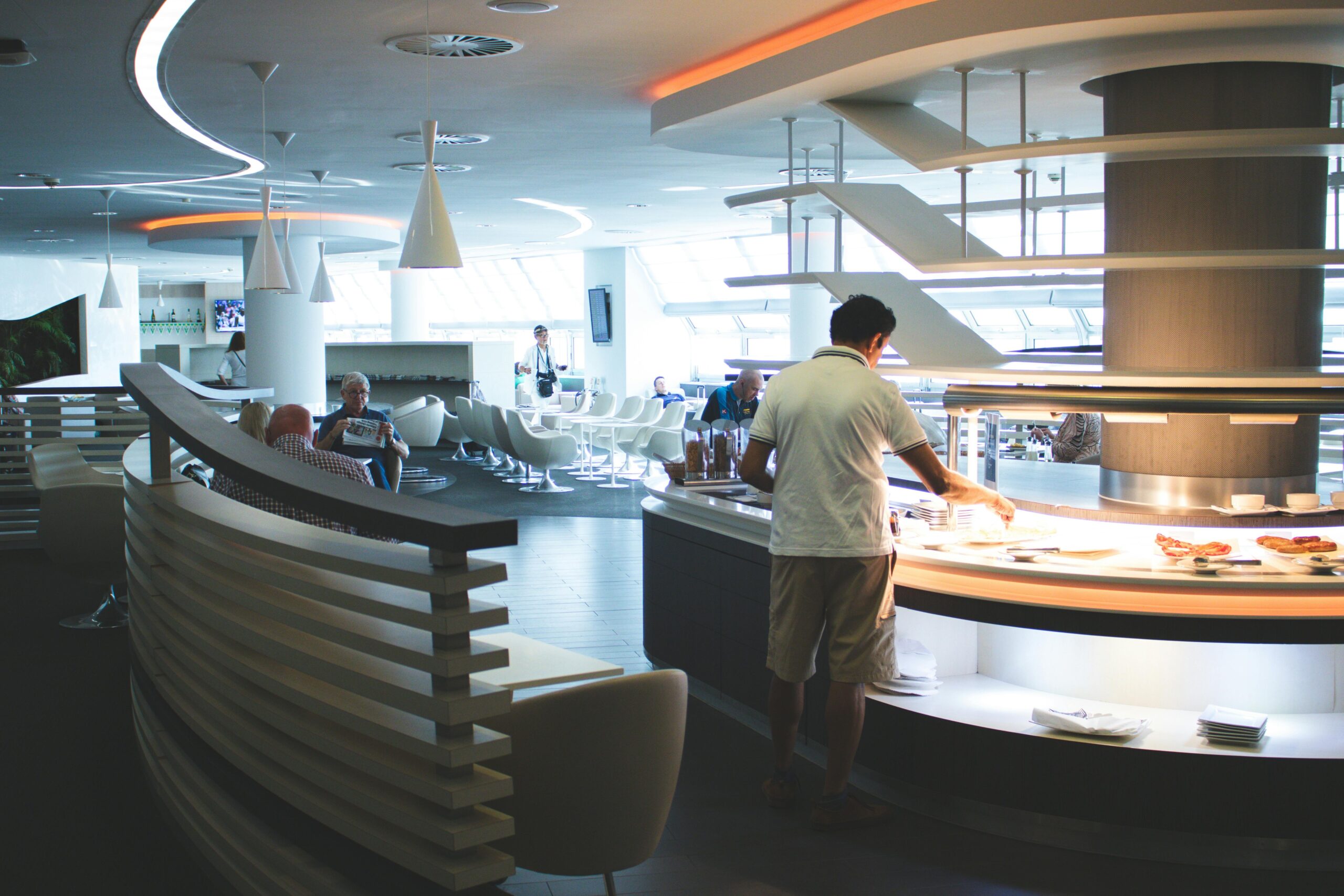 Image showing crowded airport lounge despite purchasing business class ticket