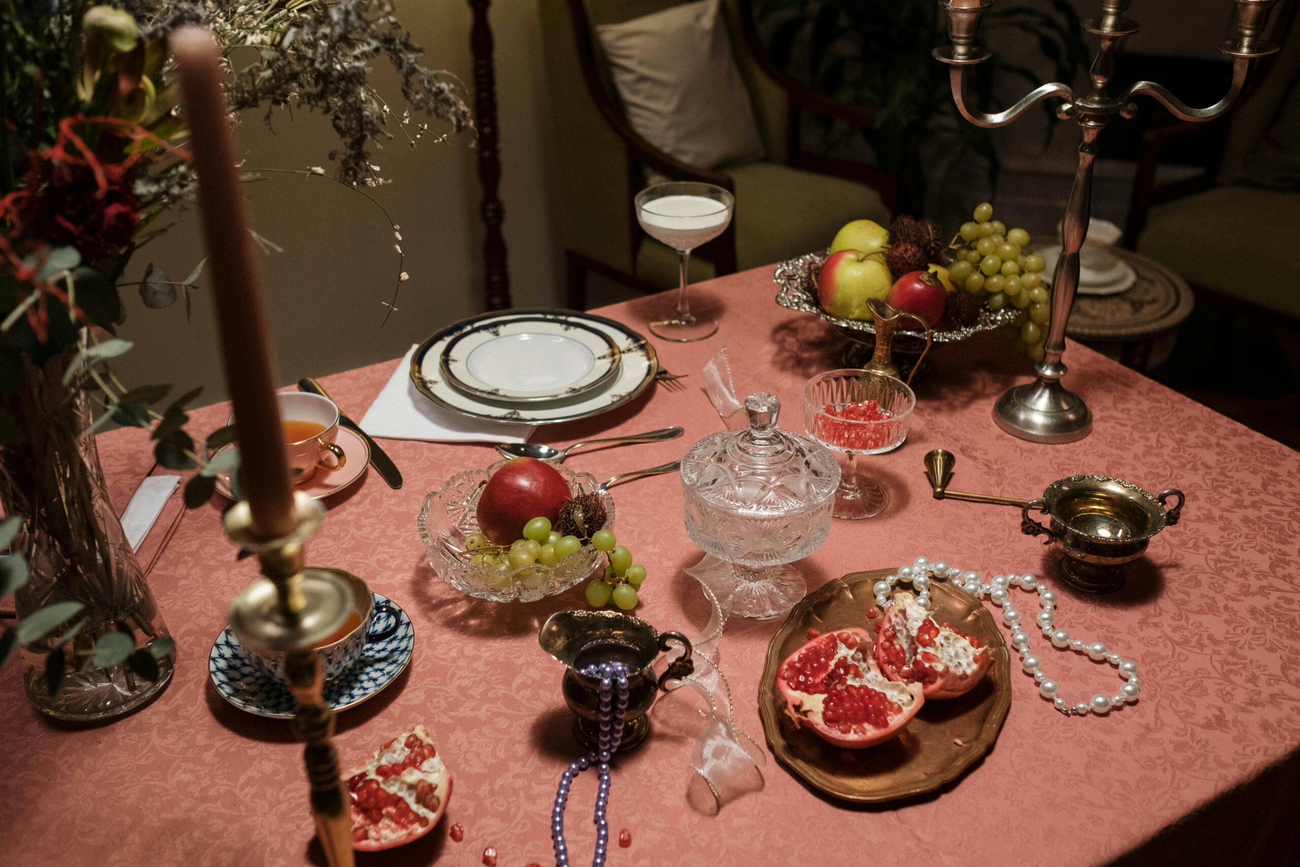 A luxurious plated meal served on a bus tour