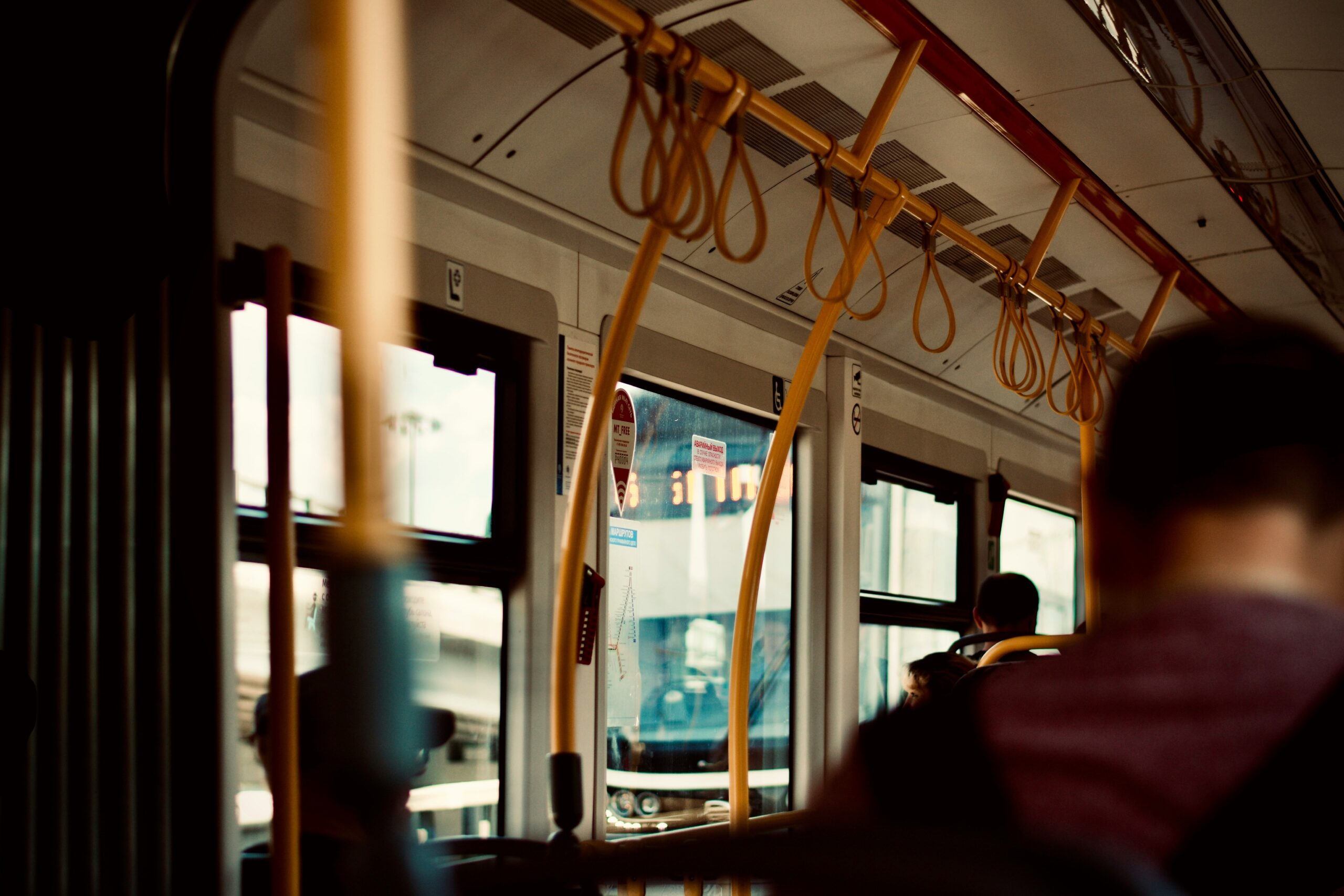Luxury bus passengers struggling with cramped seating