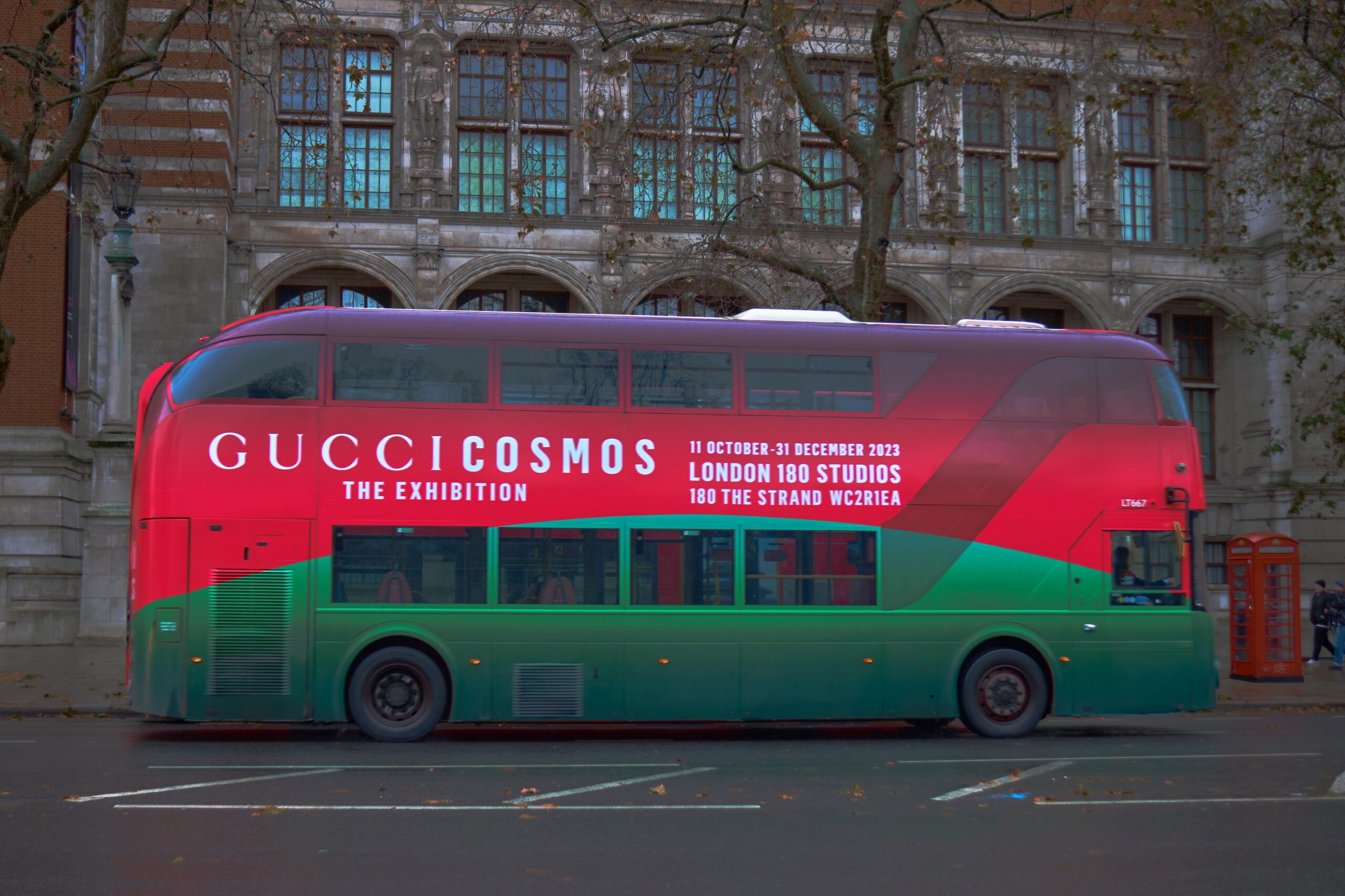 A modern luxury bus interior featuring spacious seats and wide windows.