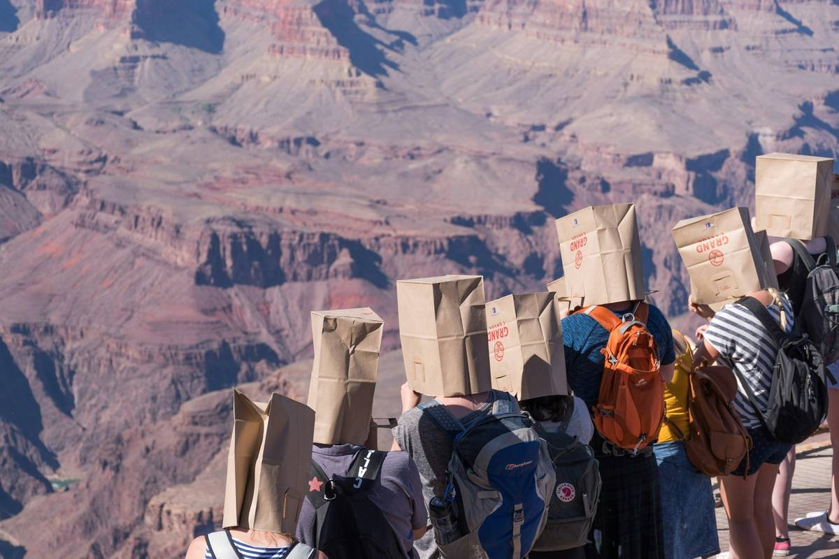 Visitors are about to see the Grand Canyon for the first time.